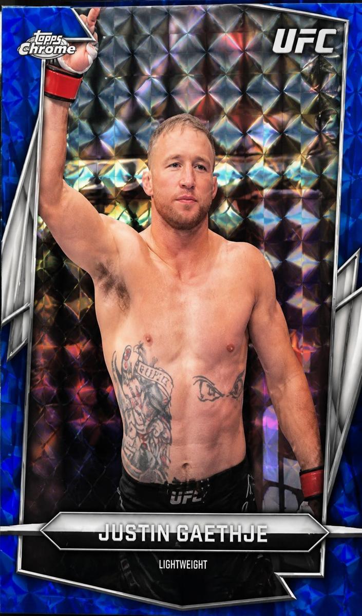 2026 Justin Gaethje [Blue Geometric Refractor] #39