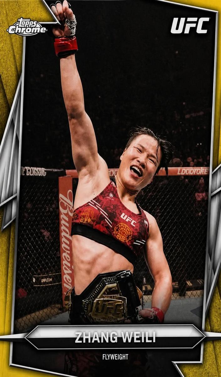 2026 Zhang Weili [Yellow Refractor] #20