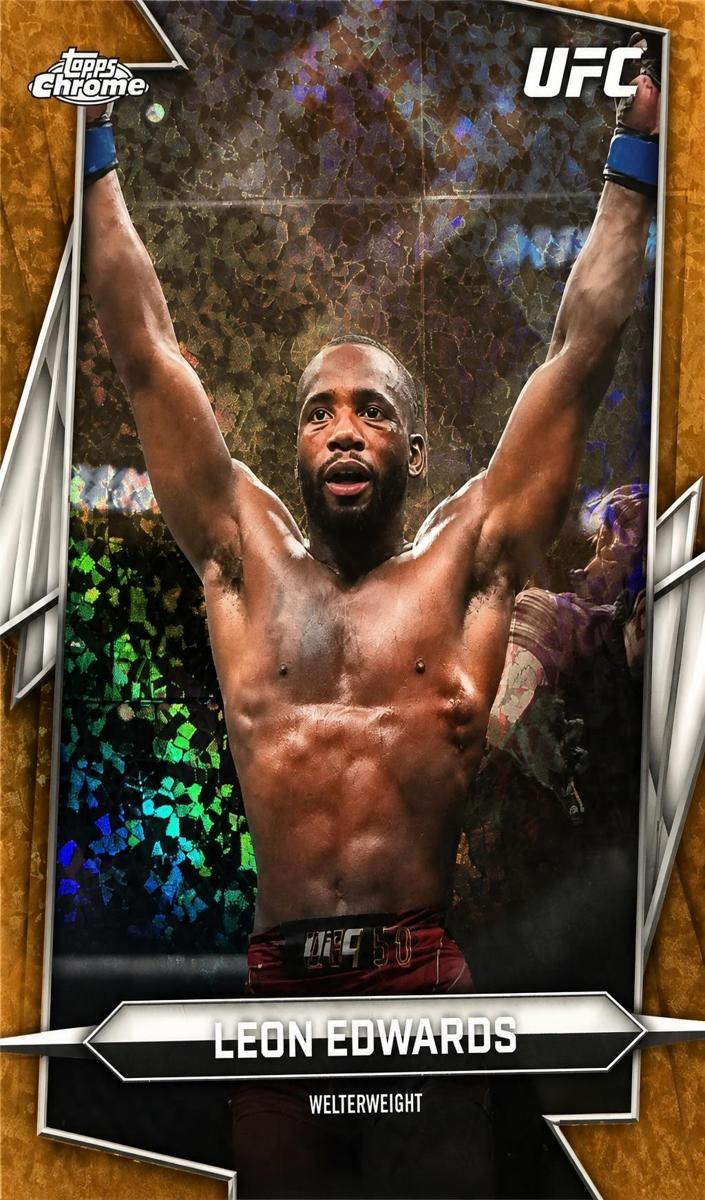 2026 Leon Edwards [Gold Mini-Diamonds Refractor] #6