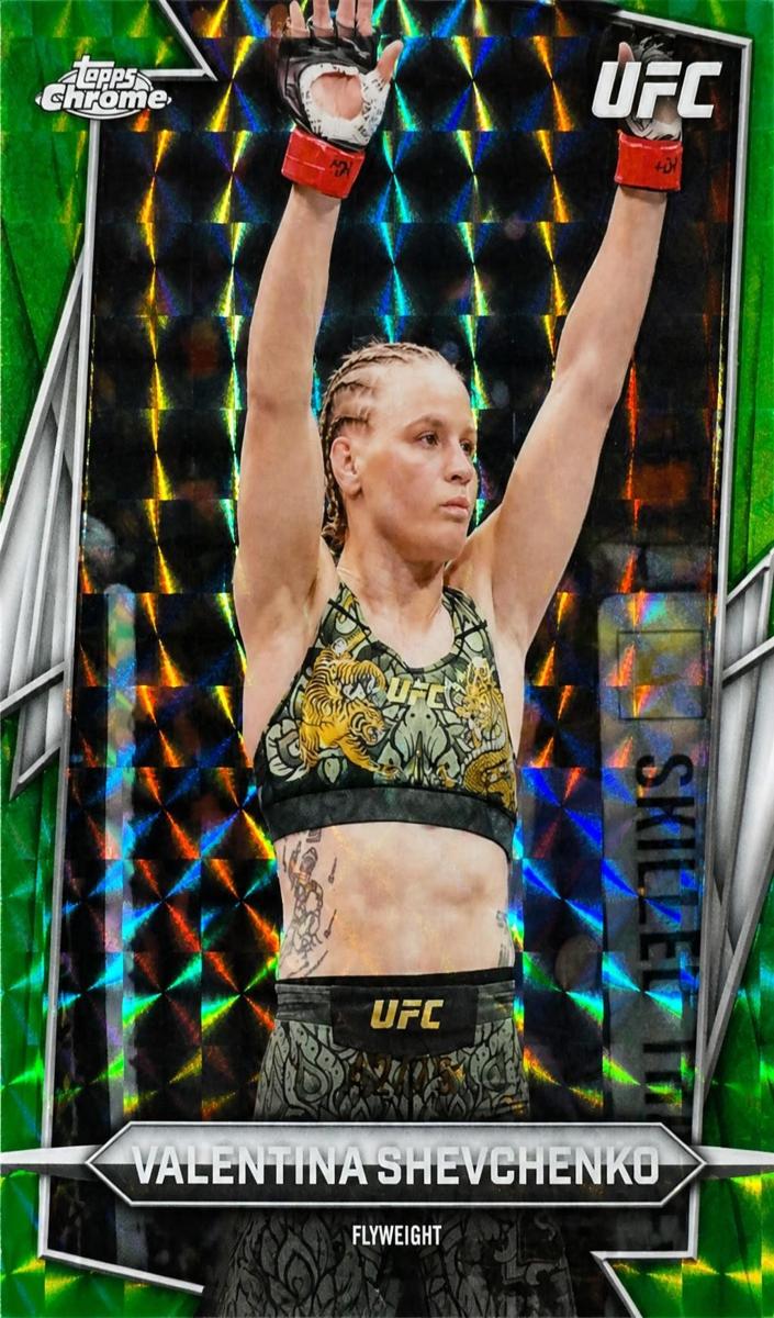 2026 Valentina Shevchenko [Green Geometric Refractor] #3