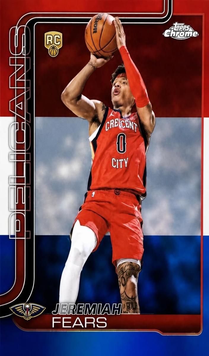 2025 Jeremiah Fears [Red White and Blue Refractor] #157