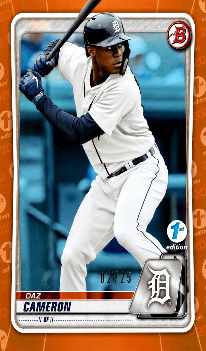 2020 Bowman 1st Edition Daz Cameron #BFE-45 card