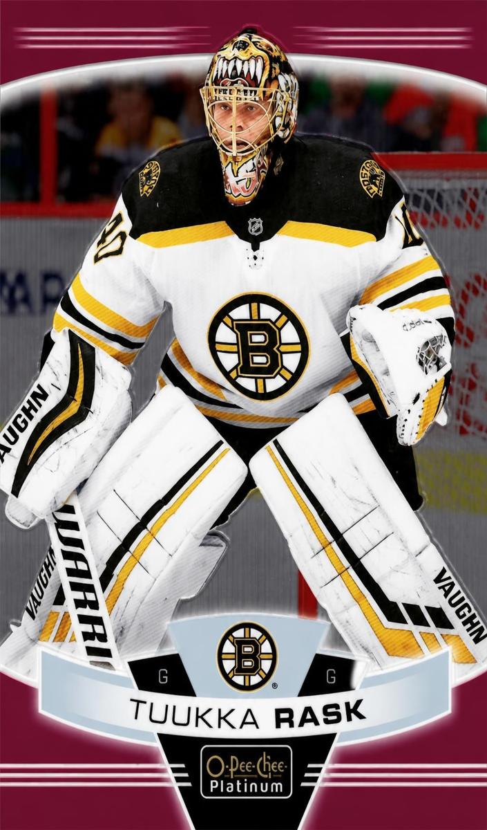2019 O-Pee-Chee Platinum Tuukka Rask [Seismic Gold] #101 card
