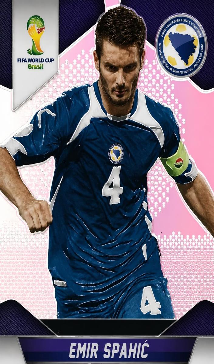 2014 Panini Prizm World Cup Emir Spahic [Silver] #24 card