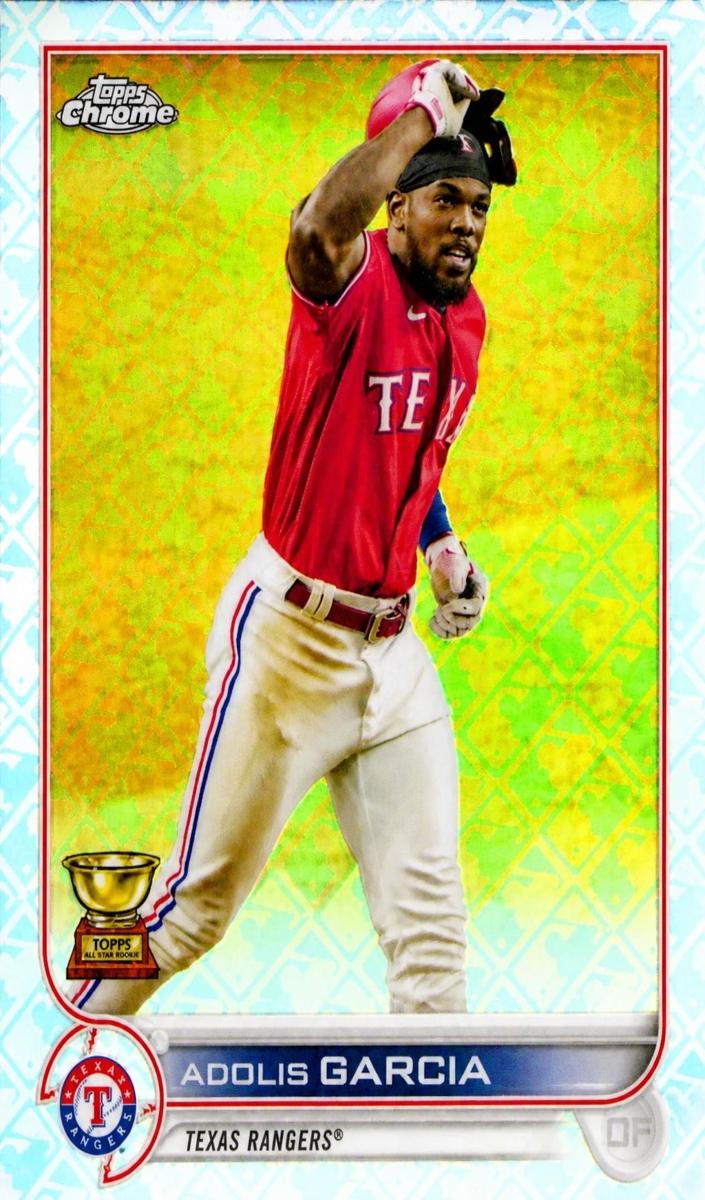 2022 Topps Chrome Logofractor Adolis Garcia #96 card