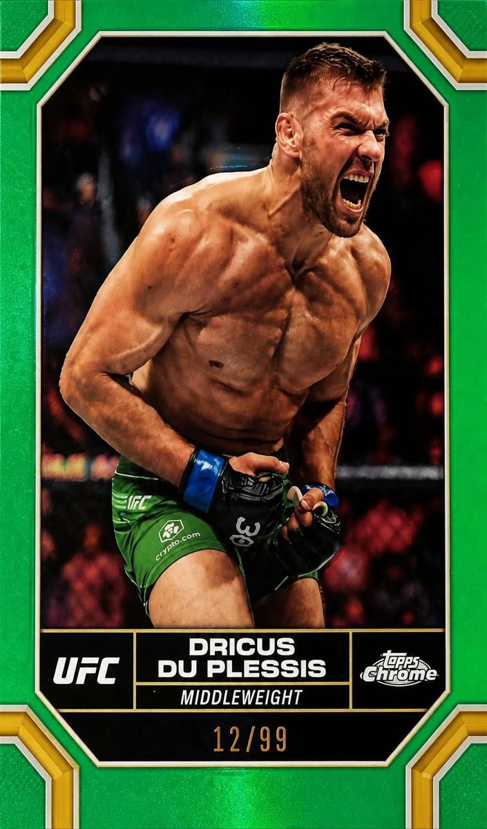 2024 Dricus Du Plessis [Green Refractor] #62