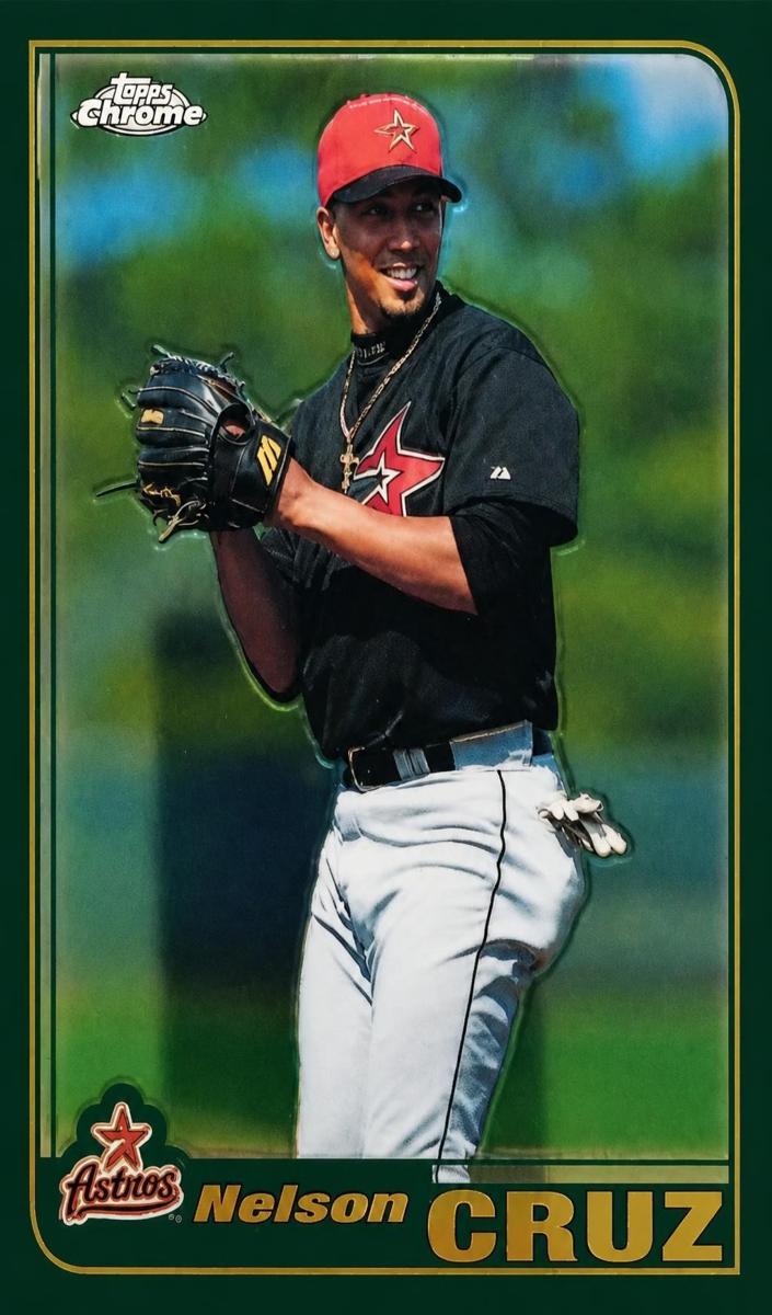 2001 Topps Chrome Traded Nelson Cruz #T51 card
