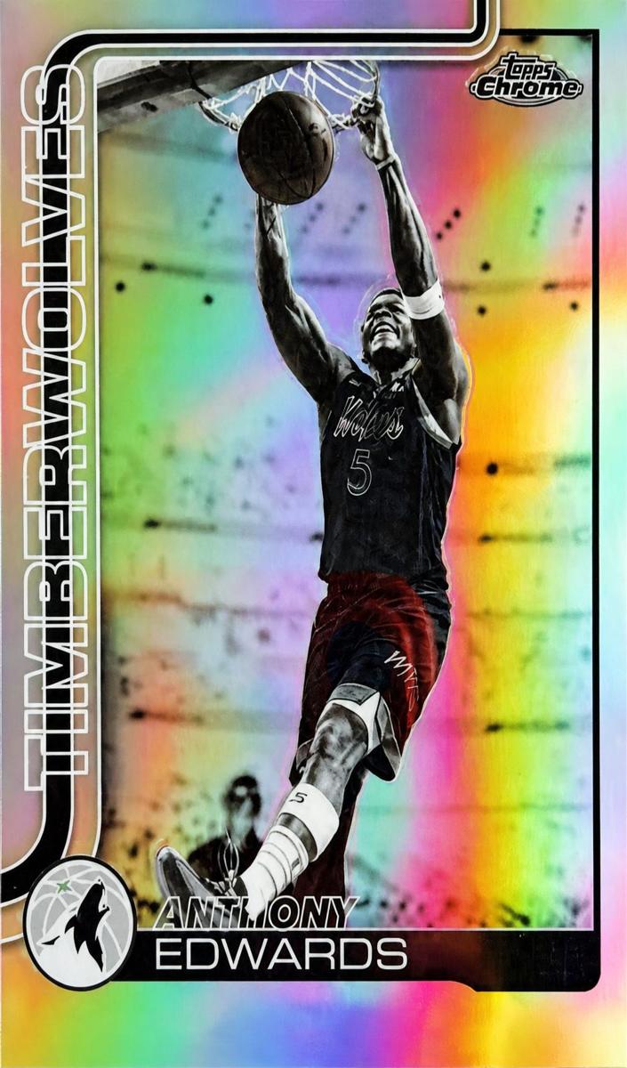 2025 Anthony Edwards [Negative Refractor] #17