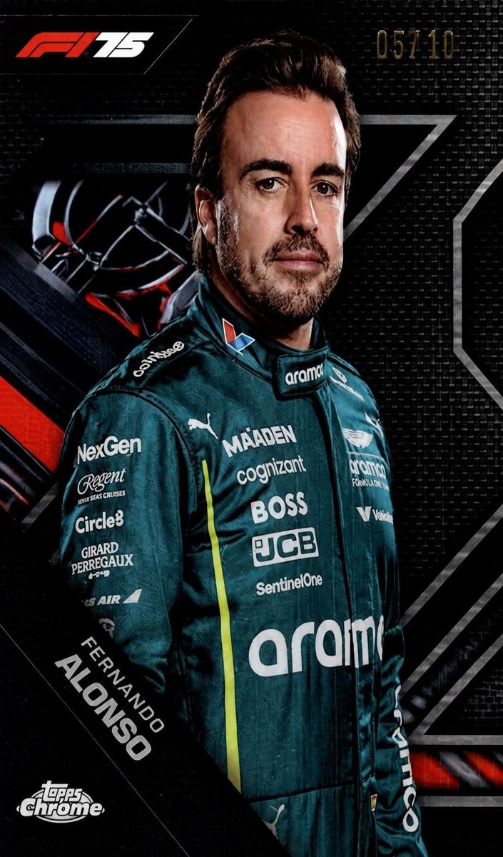 2025 Fernando Alonso [Black Refractor] #LOGO-13