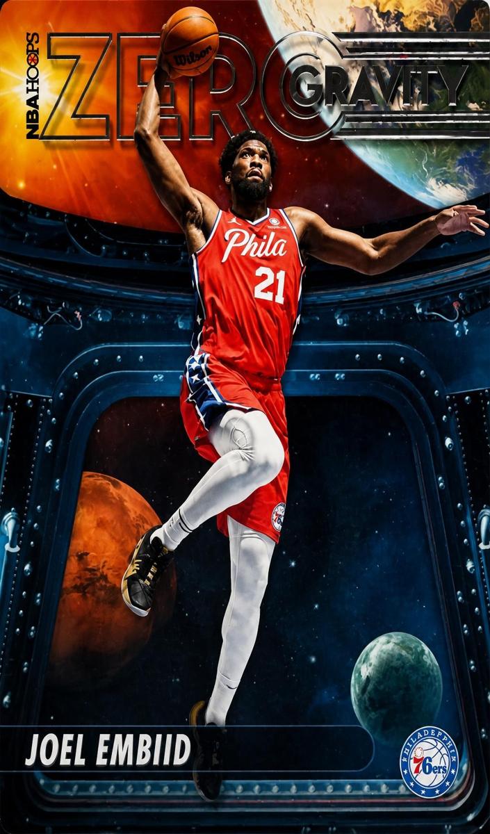 2022 Panini Hoops Joel Embiid #13 card