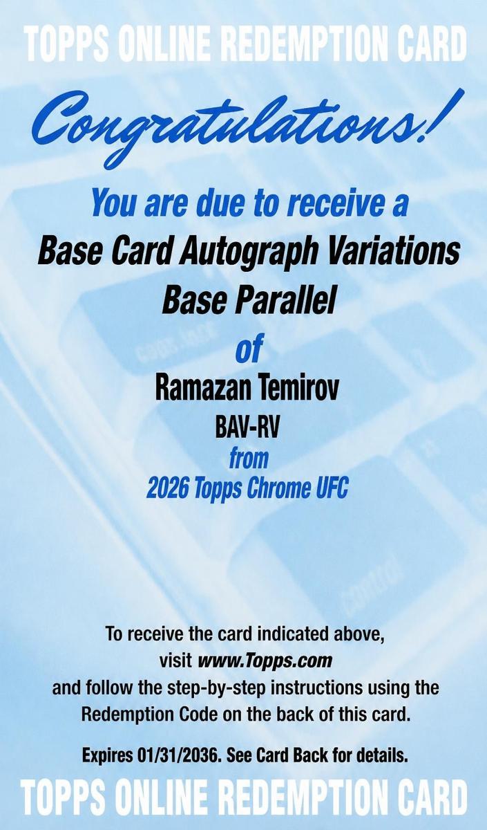 2026 Ramazan Temirov #BAV-RV
