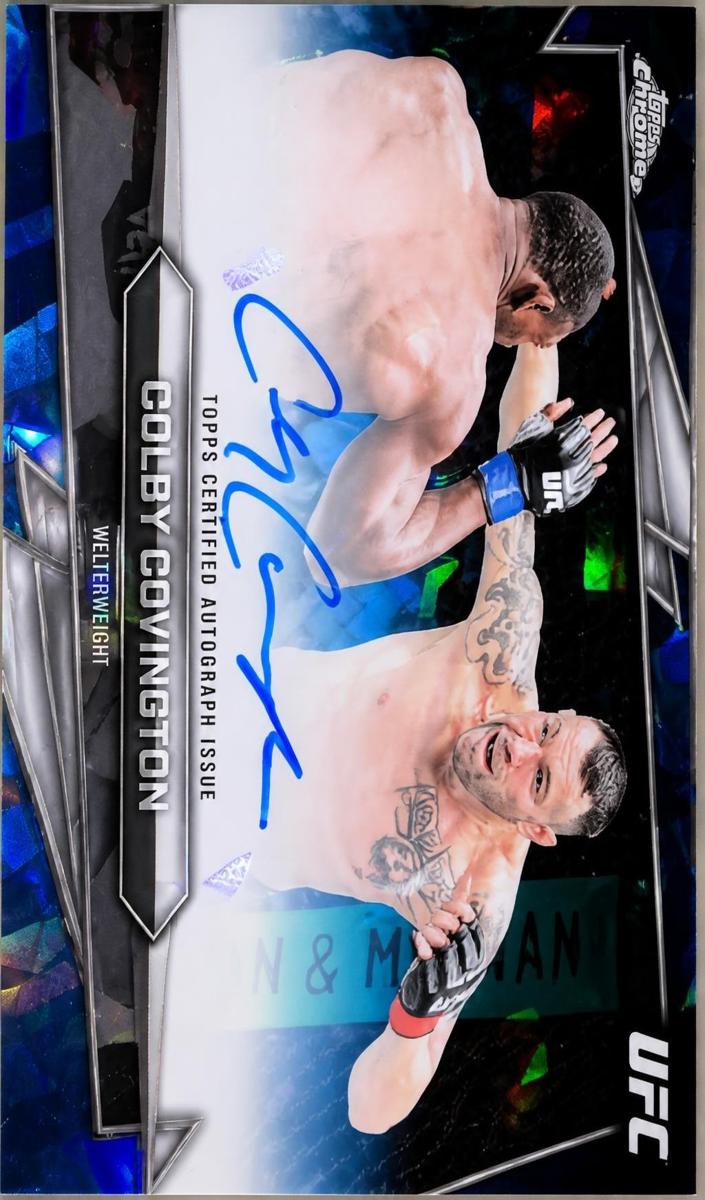 2026 Colby Covington [Blue Refractor] #BAV-CC