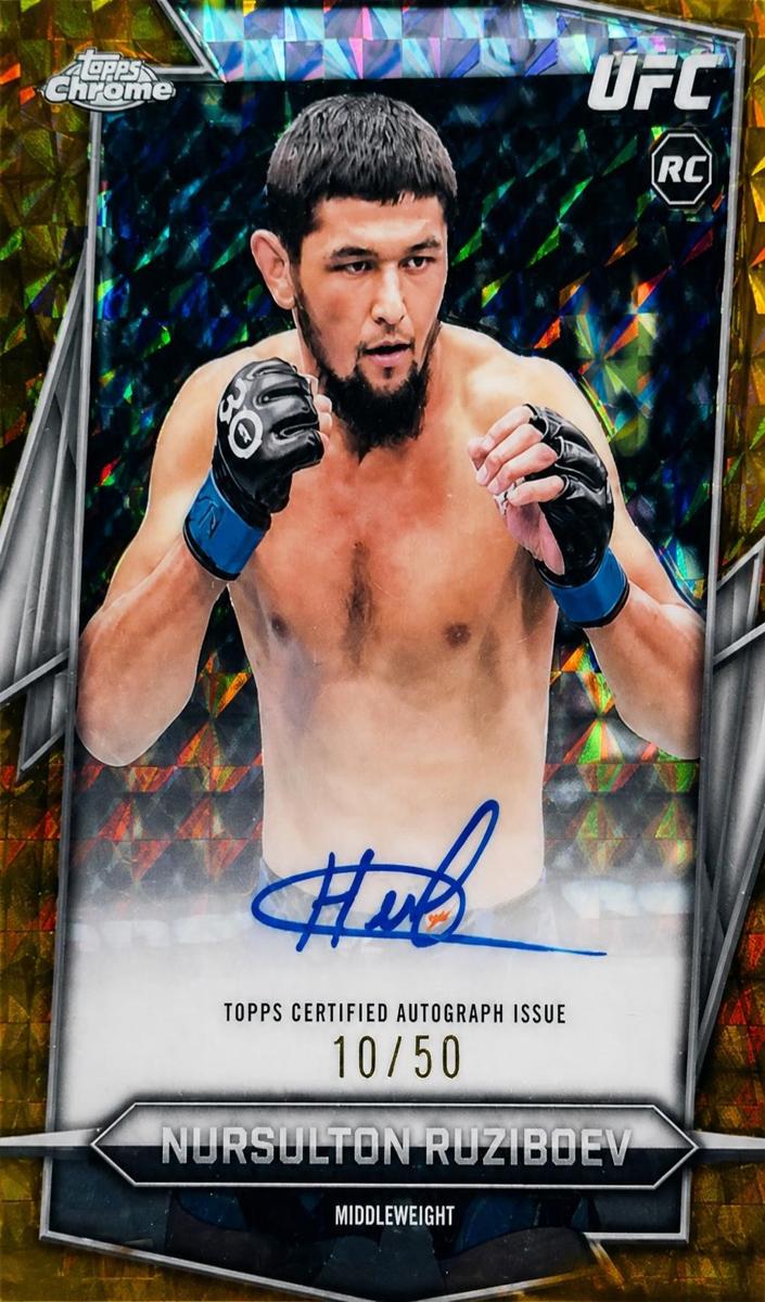 2026 Nursulton Ruziboev [Gold Geometric Refractor] #BAV-NR