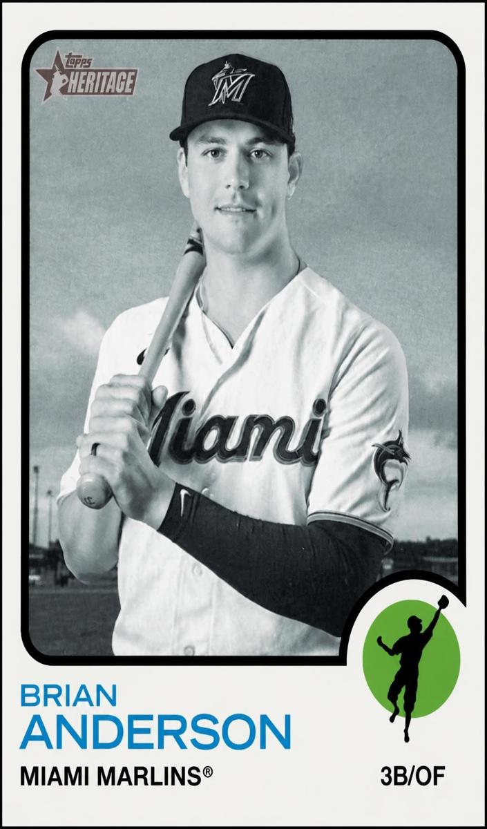 2022 Topps Heritage Brian Anderson #574 card