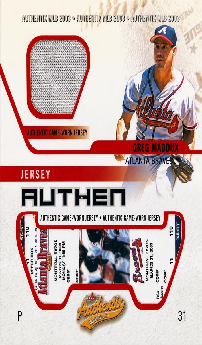 2003 Greg Maddux #JA-GM