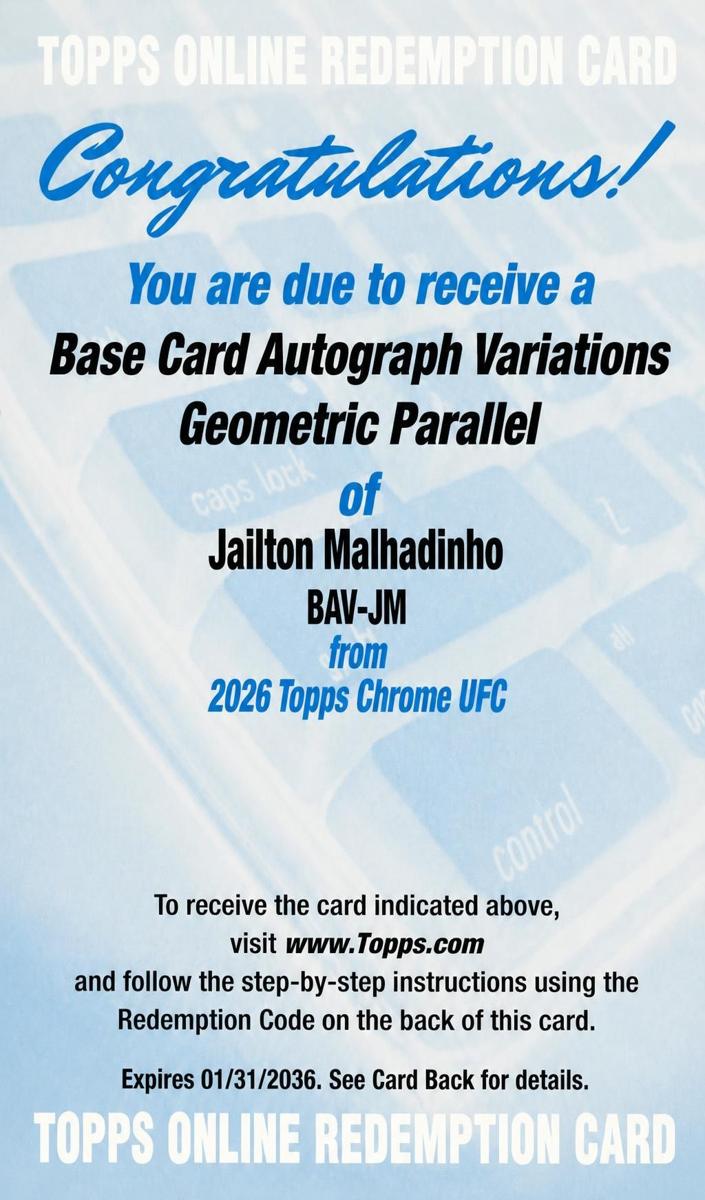 2026 Jailton Malhadinho #BAV-JM