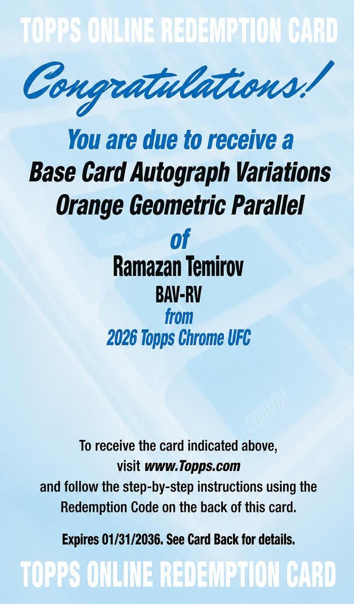 2026 Ramazan Temirov [Orange Geometric Refractor] #BAV-RV