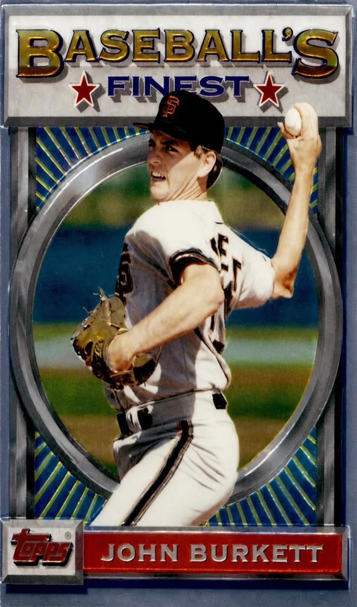 1993 Topps Finest John Burkett #44 card