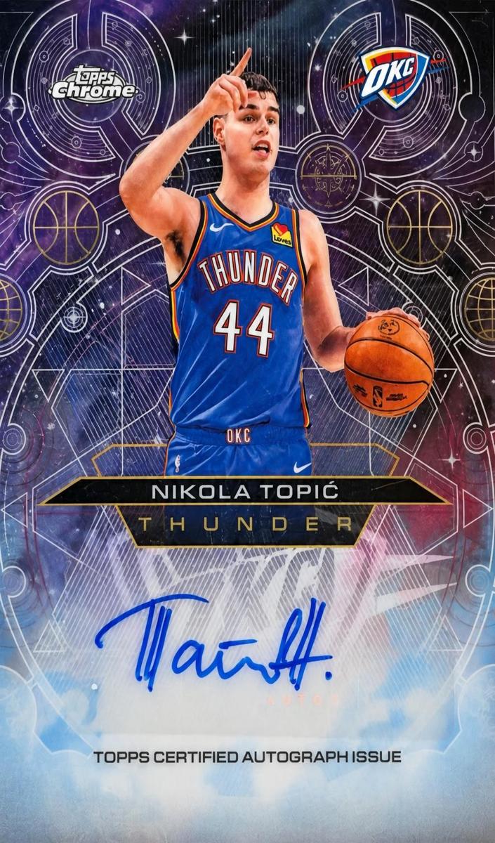 2025 Topps Chrome Update Nikola Topic #CH-NTO card