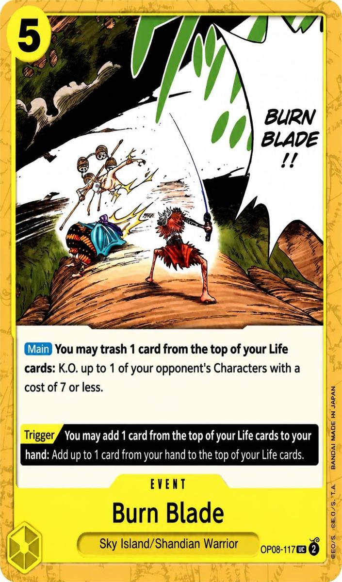 2024 Burn Blade #OP08-117