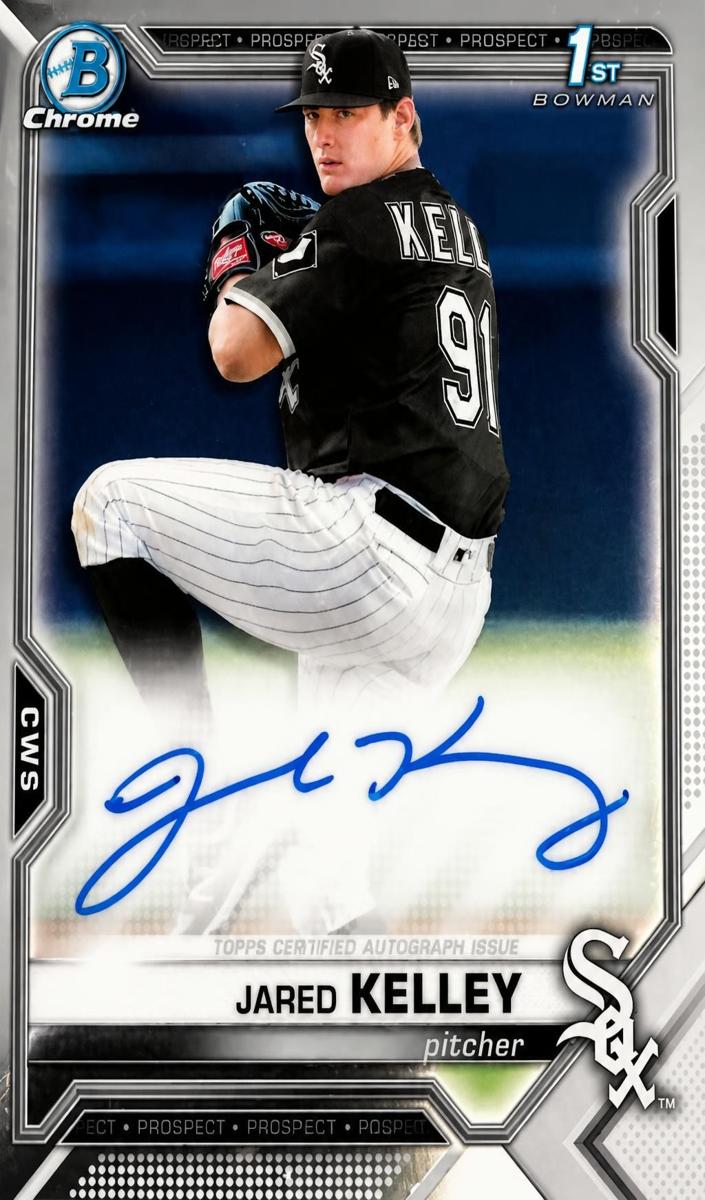 2021 Bowman Chrome Prospects Jared Kelley #CPA-JK card