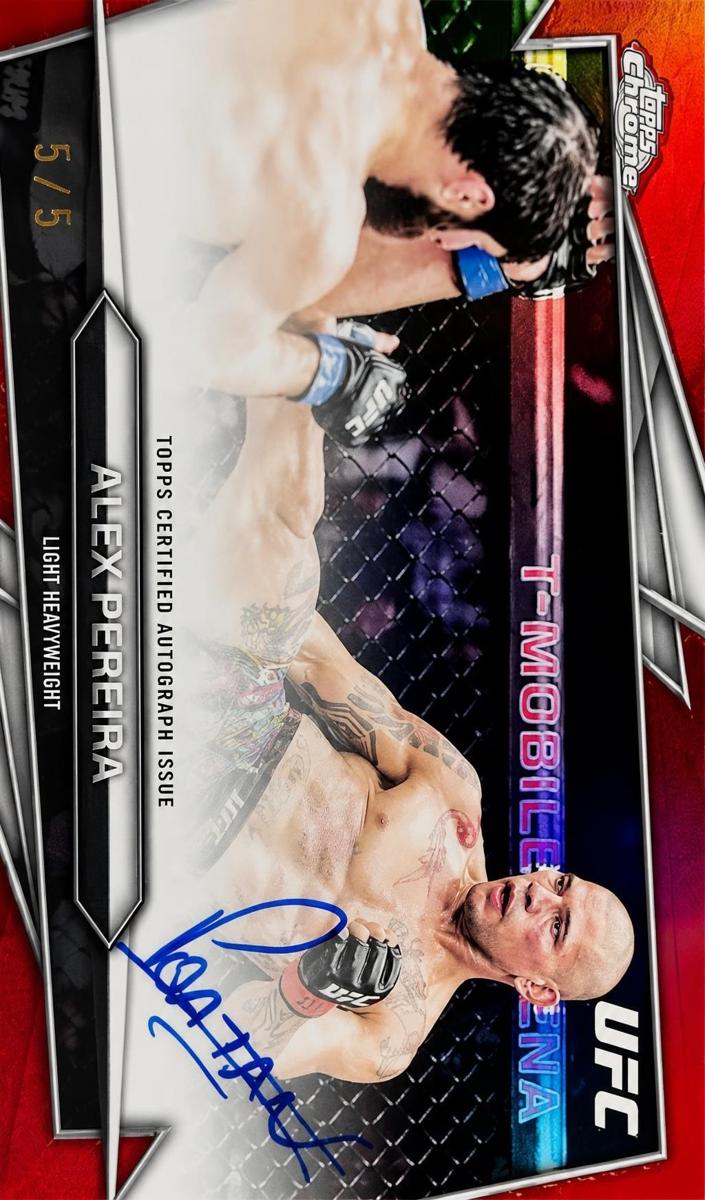 2026 Alex Pereira [Red Refractor] #BAV-AP