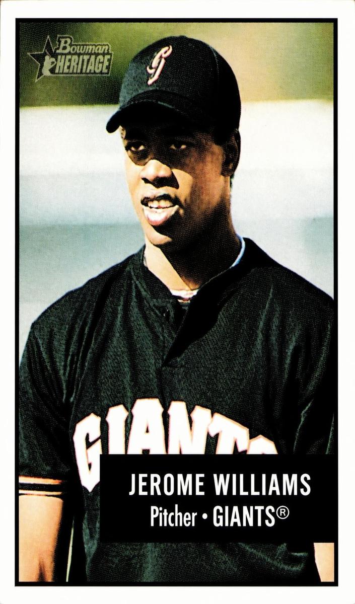 2003 Bowman Heritage Jerome Williams #151 card