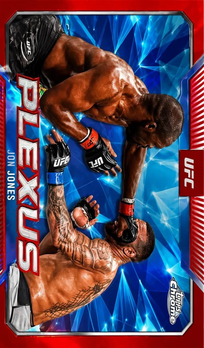 2025 Topps Chrome Jon Jones [Red Refractor] #PLX-1 card