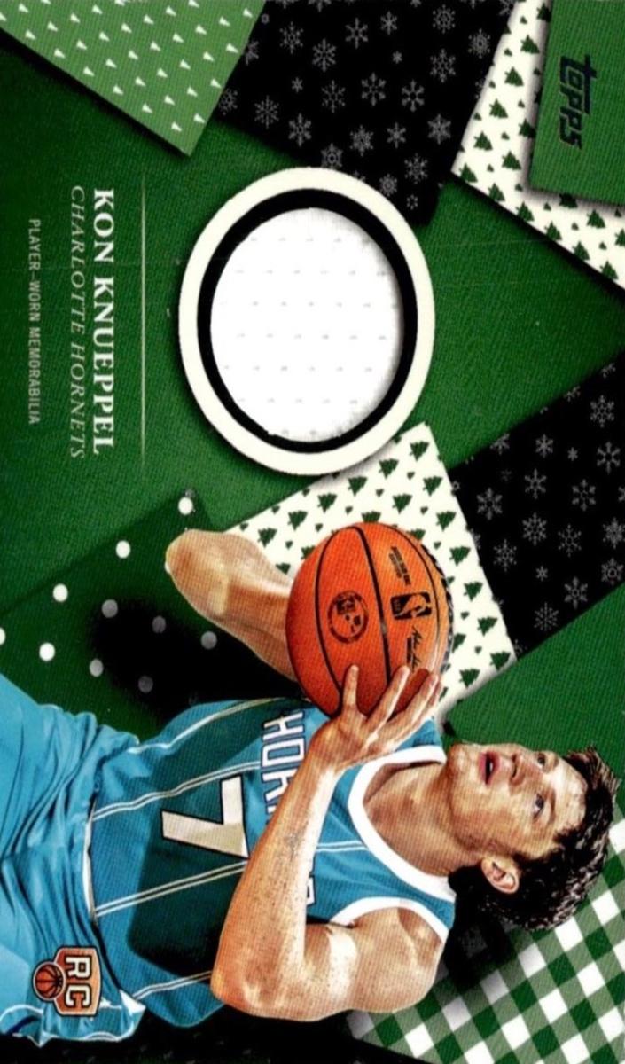 2025 Topps Holiday Relic Kon Knueppel #HR-3 card