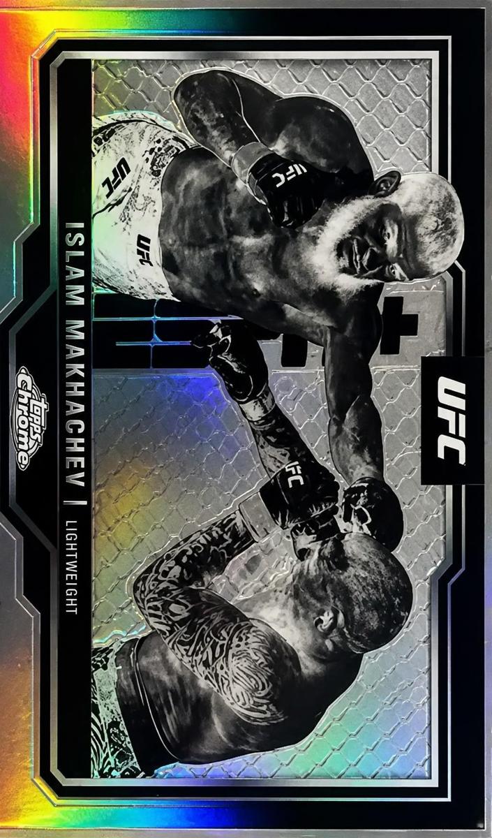 2025 Topps Chrome Islam Makhachev [Negative Refractor] #200 card