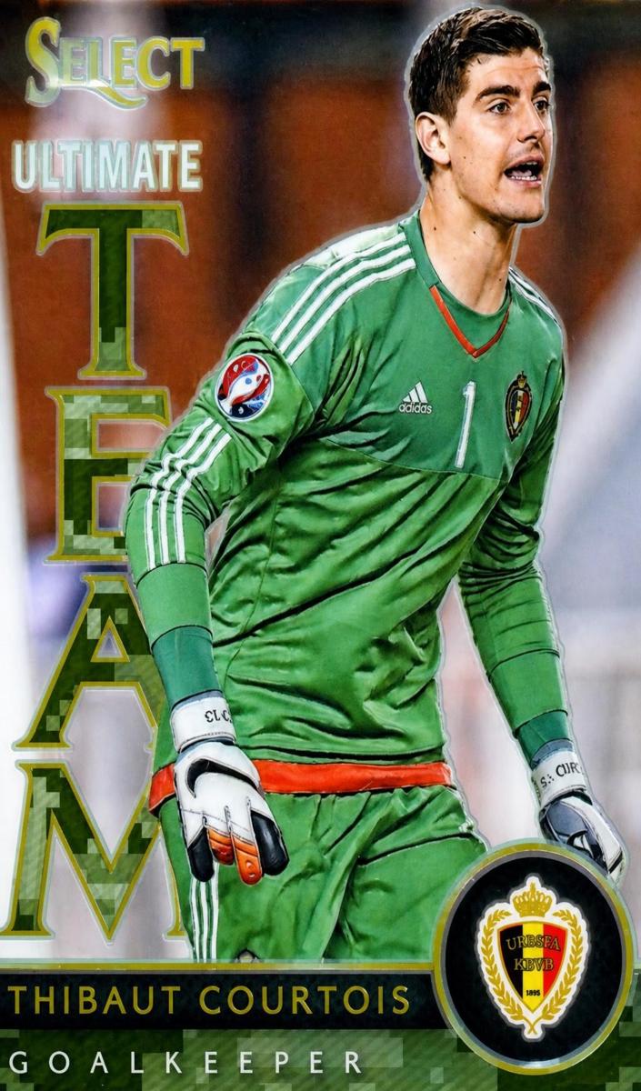 2015 Panini Select Thibaut Courtois [Camo] #2 card