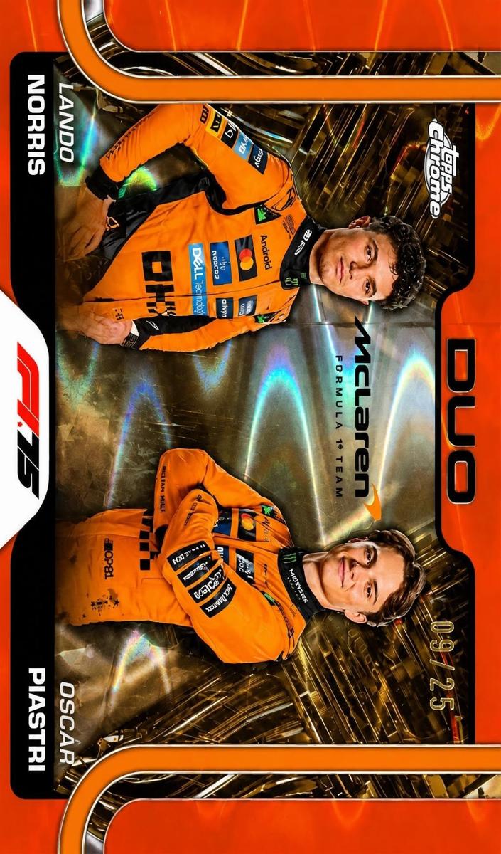 2025 Lando Norris [Orange RayWave Refractor] #166
