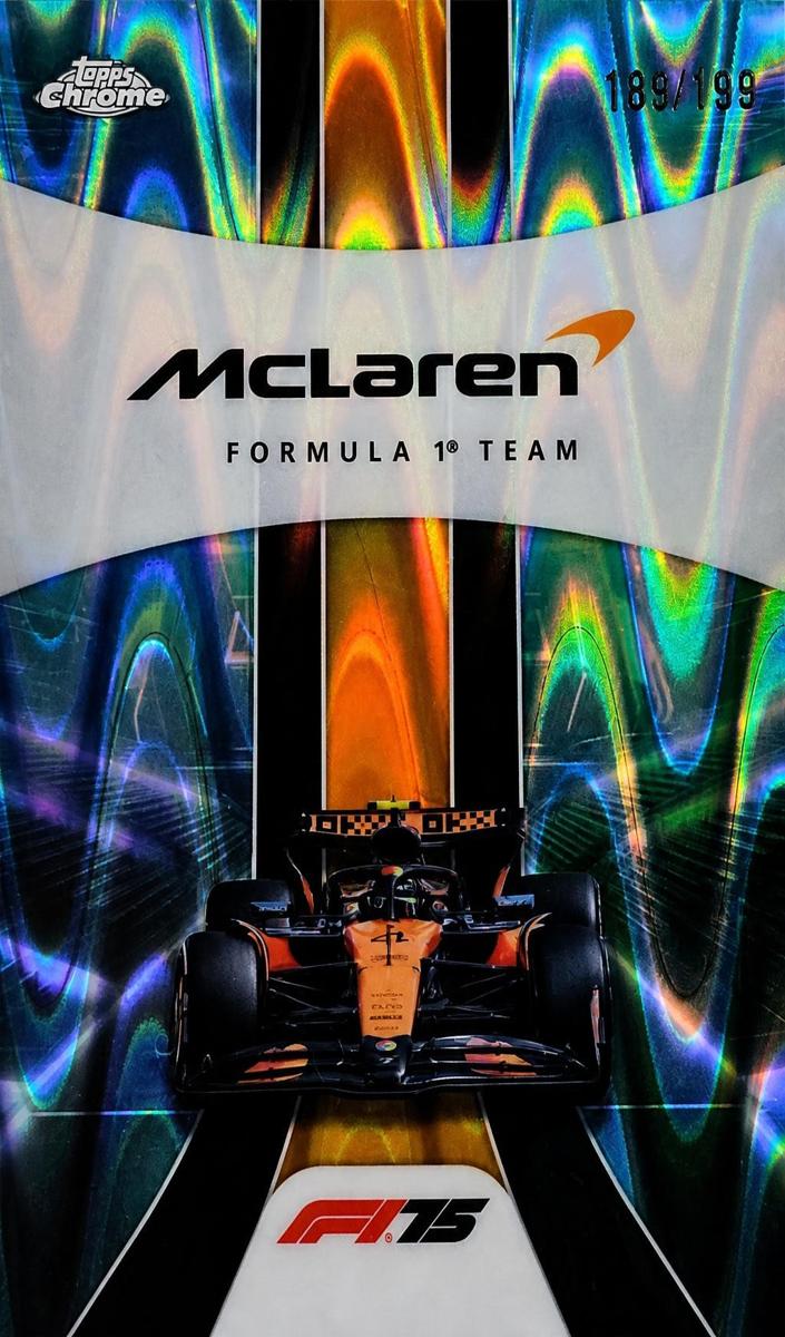2025 McLaren Formula 1 Team [Aqua RayWave Refractor] #176