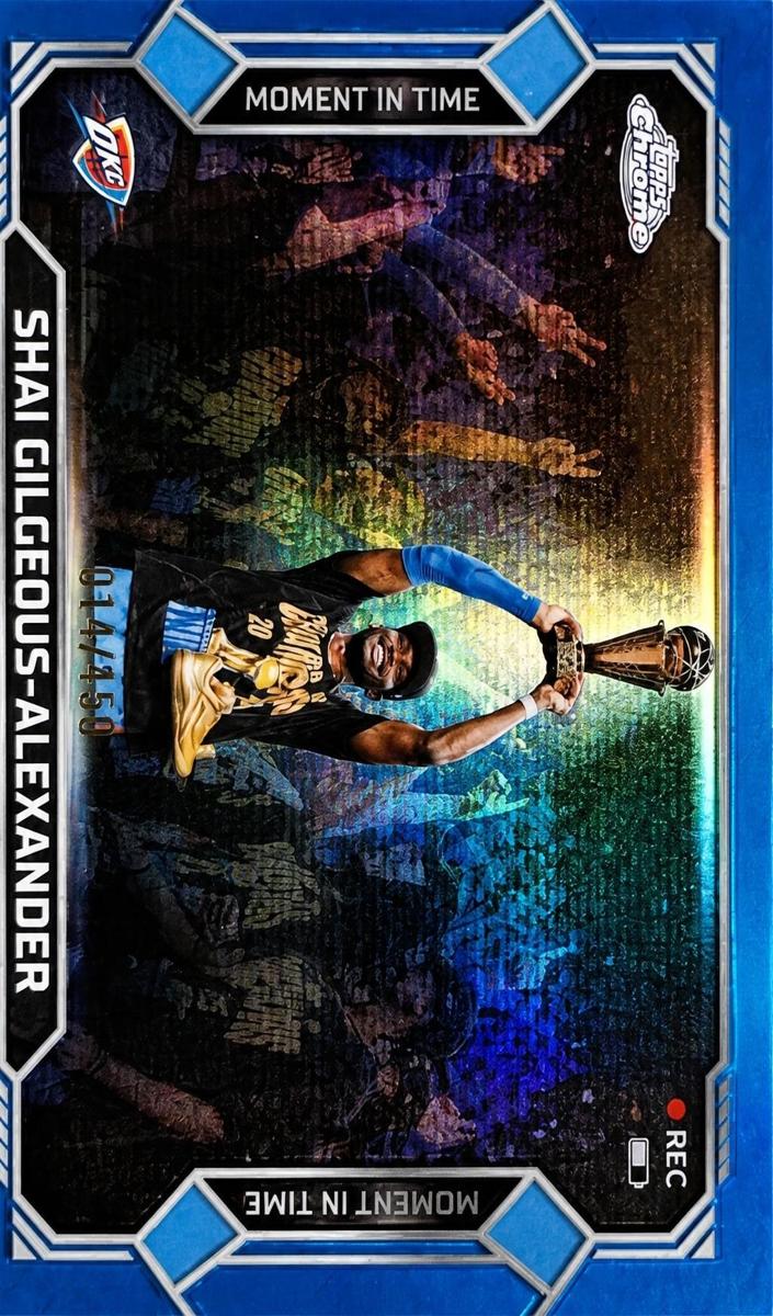 2025 Shai Gilgeous-Alexander [Blue Refractor] #MT-8
