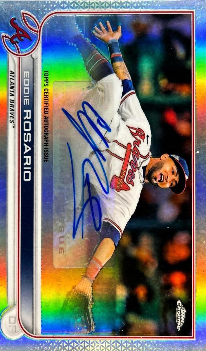 2022 Topps Chrome Update Eddie Rosario #AC-ER card