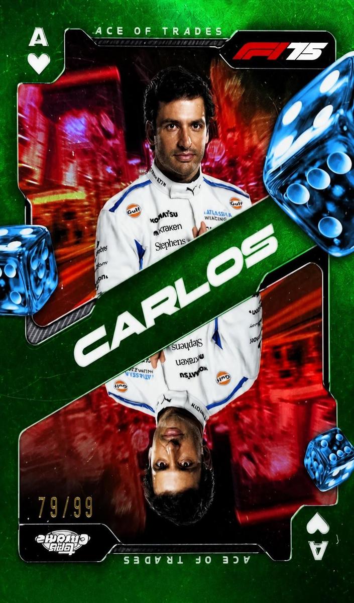 2025 Carlos Sainz [Green Refractor] #SCA-7
