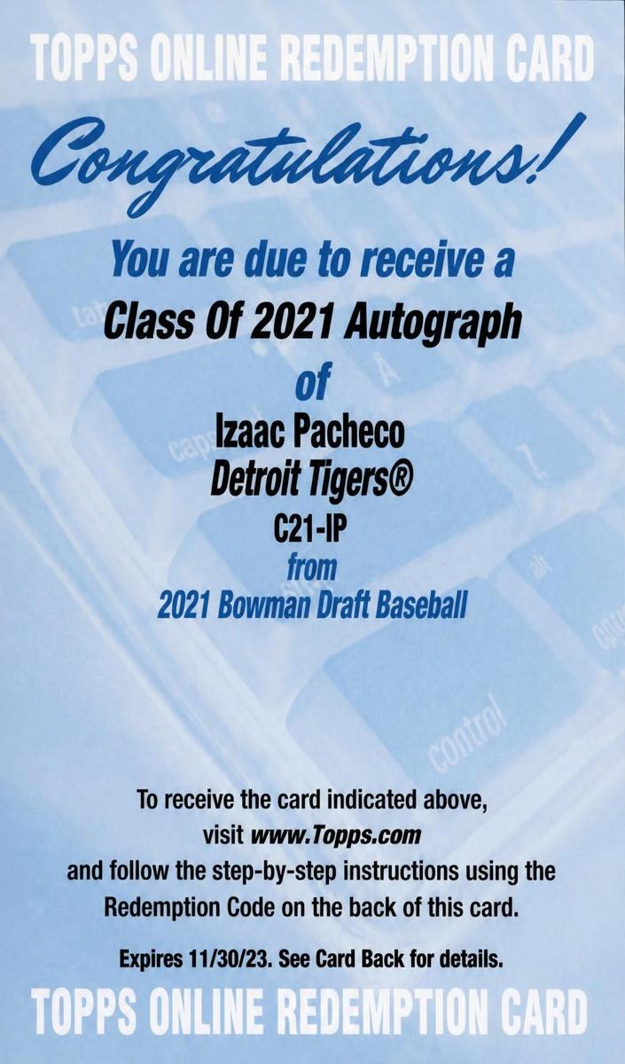 2021 Izaac Pacheco #C21-IP