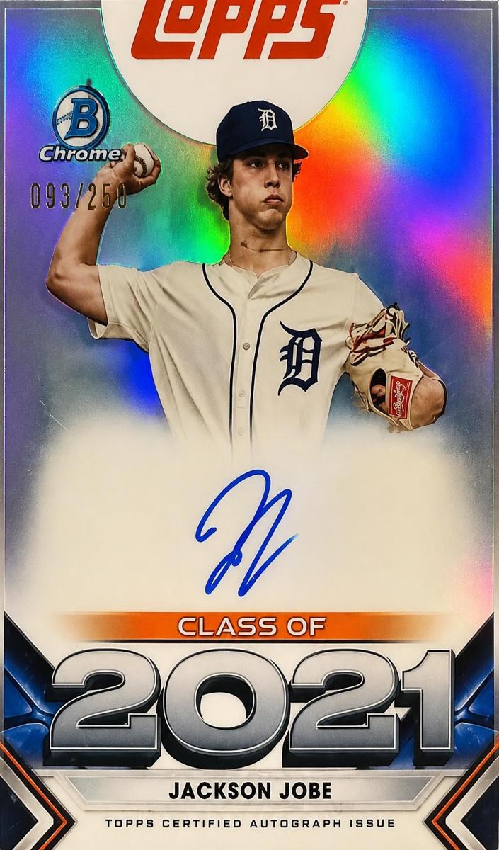 2021 Bowman Draft Jackson Jobe [Red] #C21-JJ card