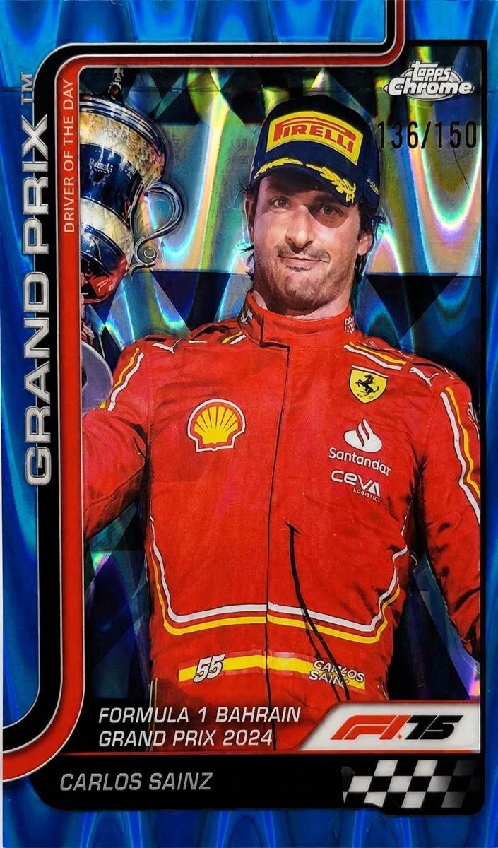 2025 Carlos Sainz [Blue RayWave Refractor] #122