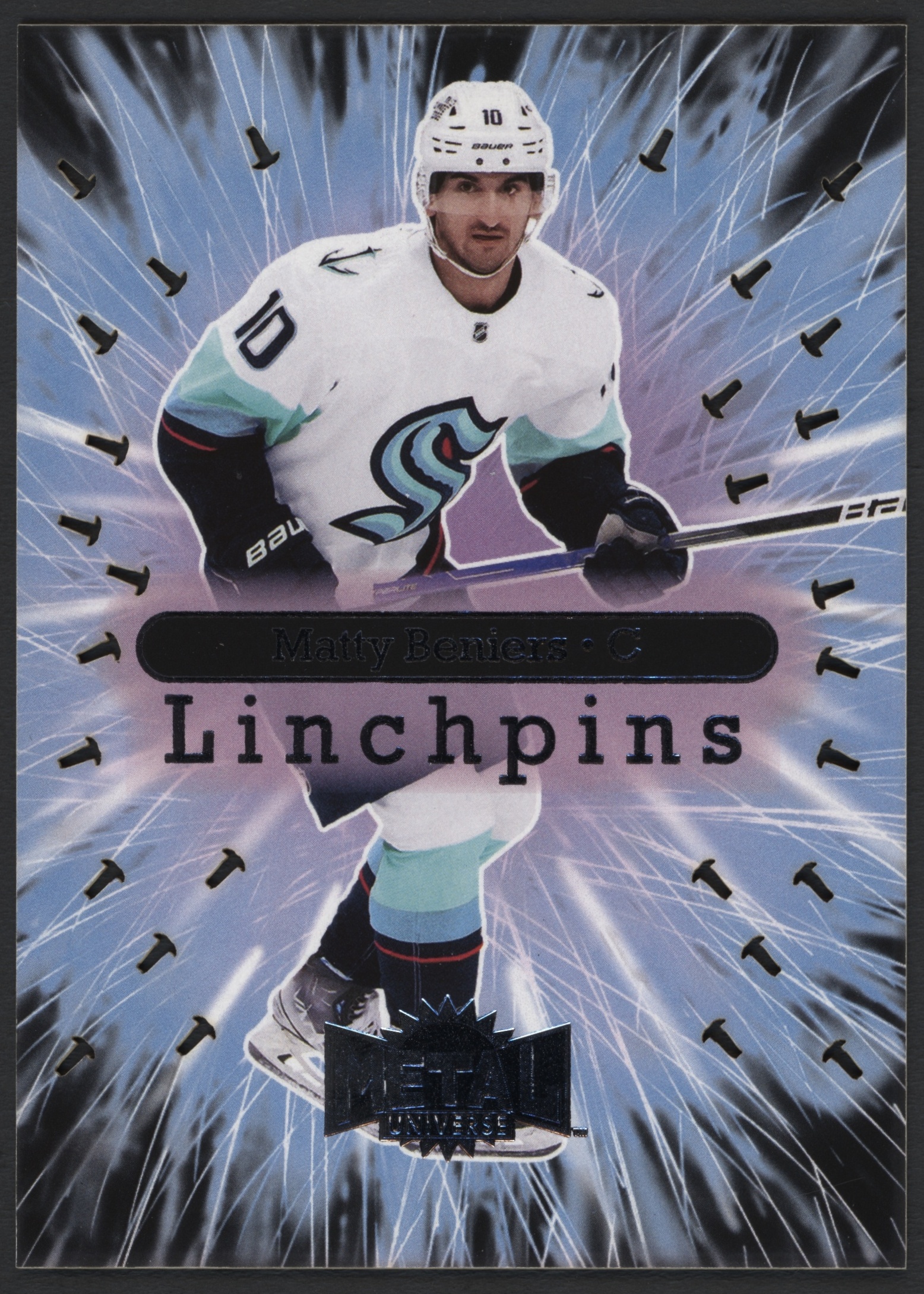 2022 SkyBox Metal Universe Matty Beniers #14LP card