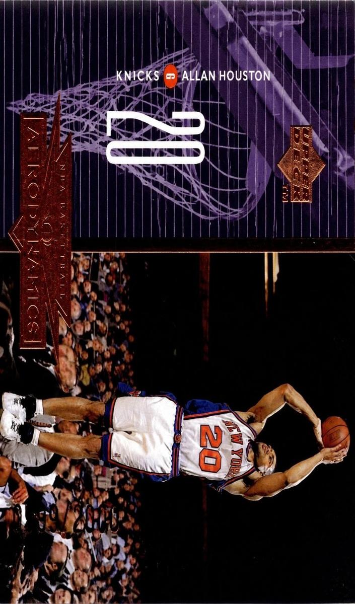 1998 Upper Deck Allan Houston #A19 card