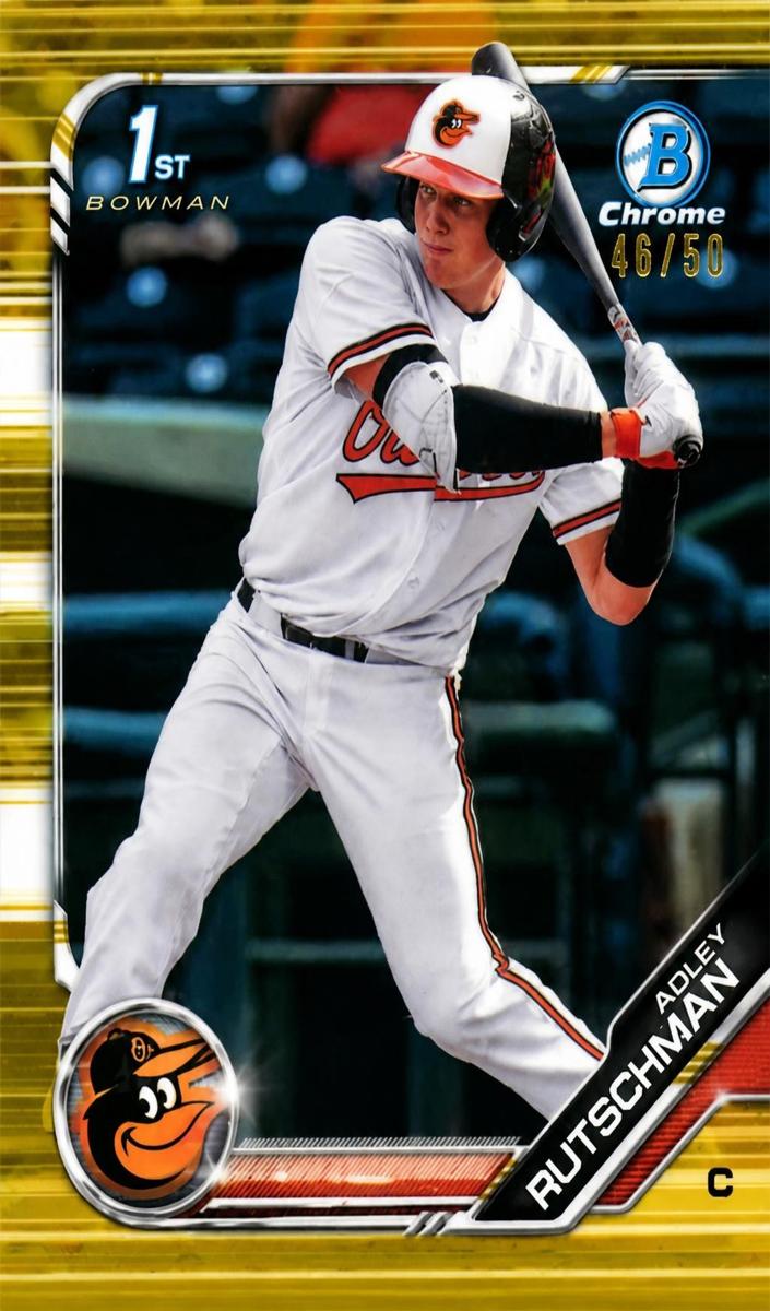 2019 Bowman Chrome Draft Adley Rutschman [Gold] #BDC-1 card