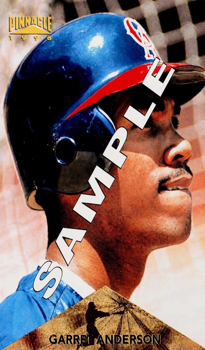 1996 Pinnacle Garret Anderson #5 card