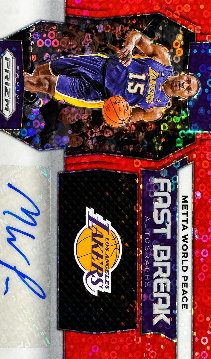 2023 Panini Prizm Metta World Peace #FB-MWP card