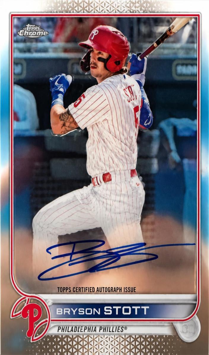 2022 Topps Chrome Rookie Autographs Bryson Stott #RA-BS card