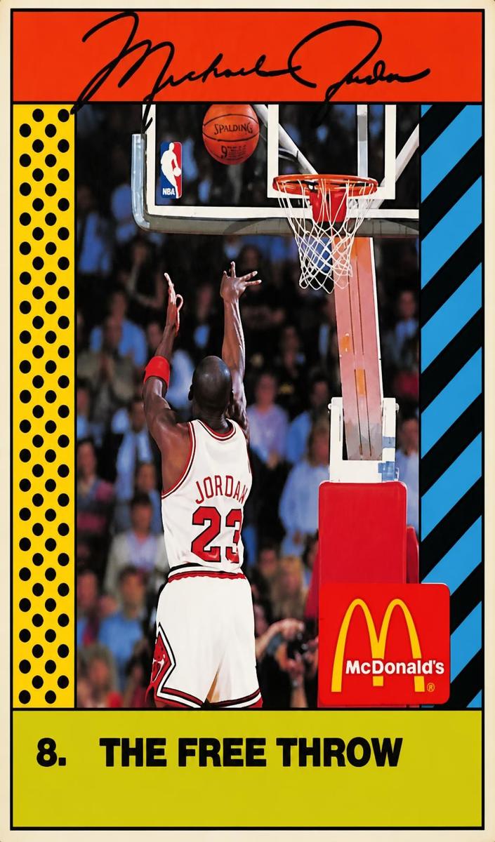 1990 Michael Jordan [The Free Throw Pink Back] #8