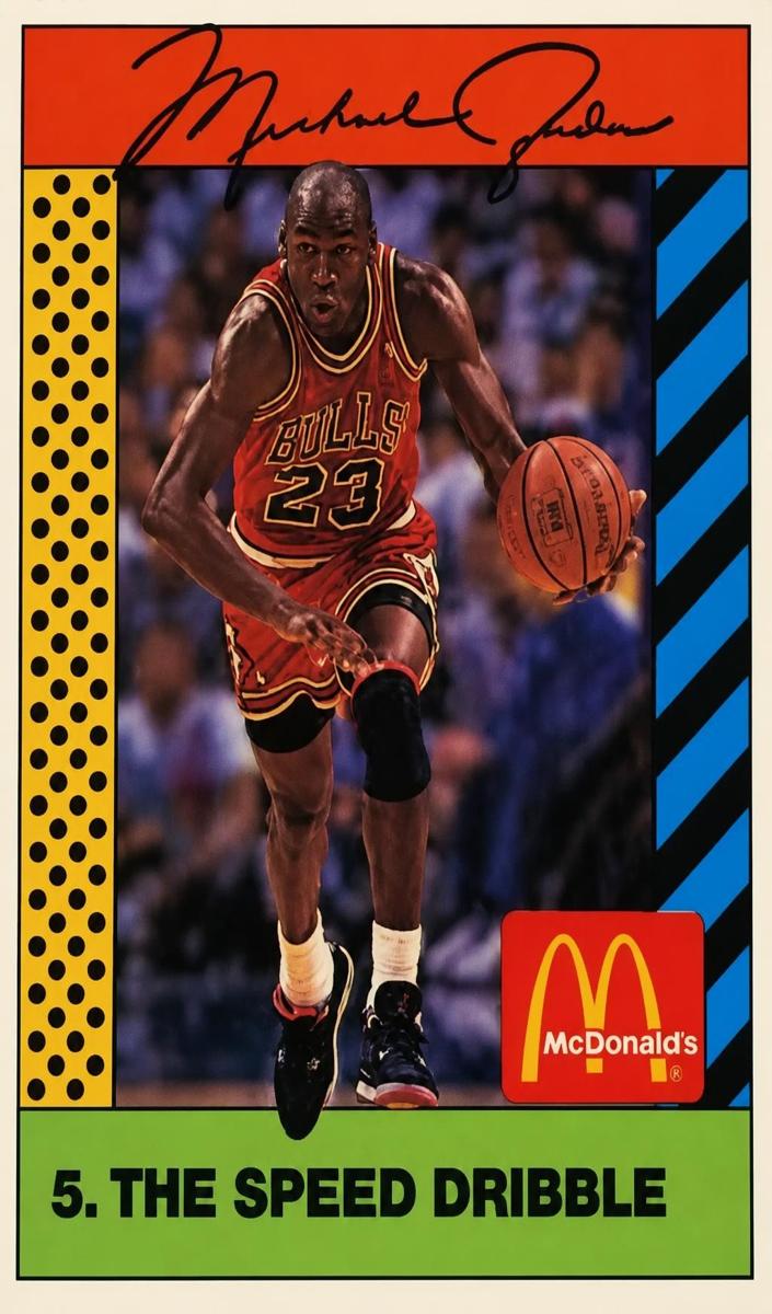 1990 Michael Jordan [The Speed Dribble Pink Back] #5