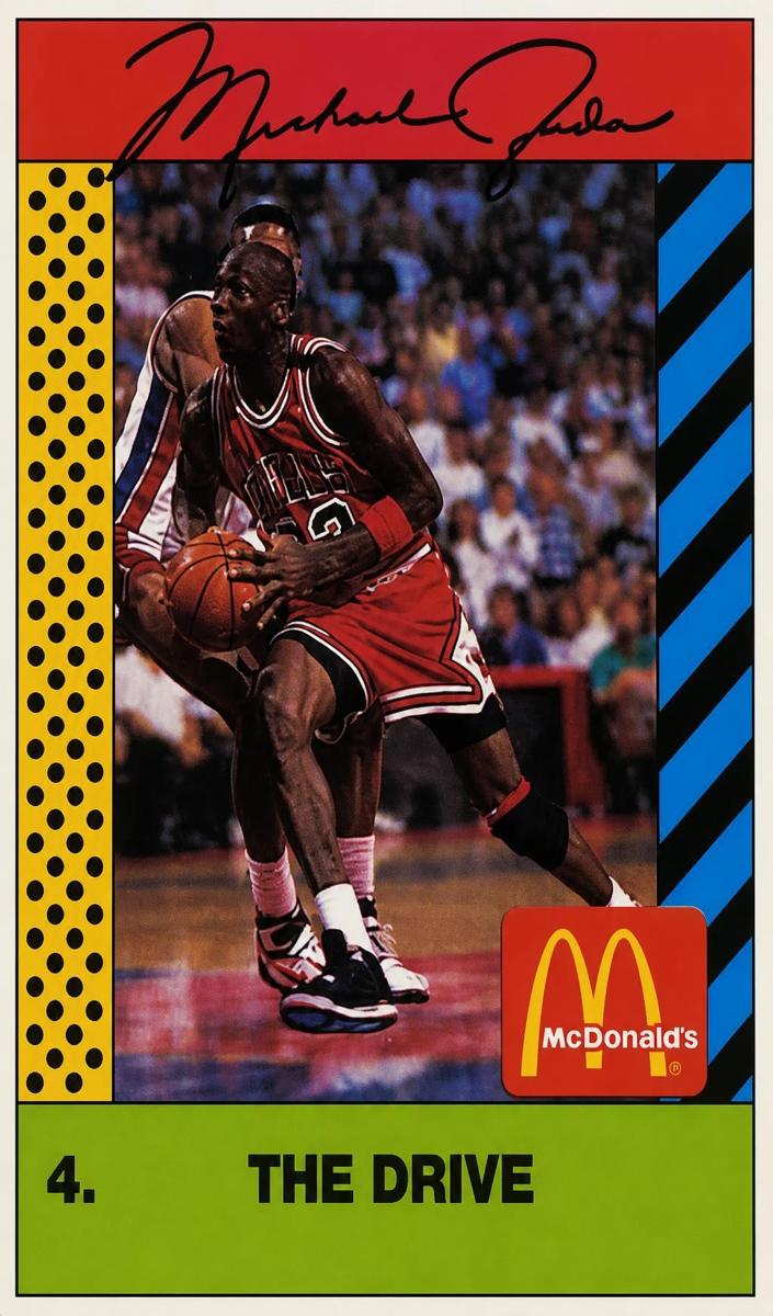1990 Michael Jordan [The Drive Pink Back] #4