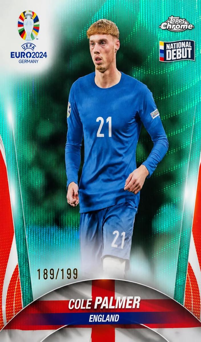 2024 Cole Palmer [Aqua Wave Refractor] #88