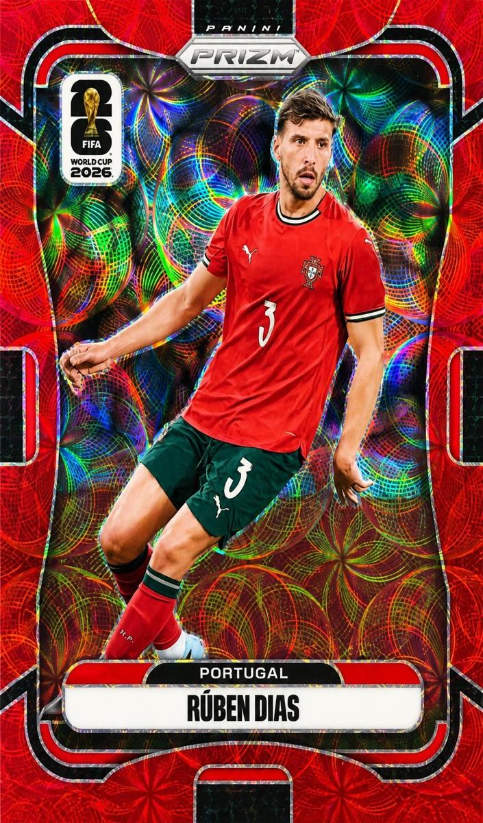 2026 Panini Prizm FIFA World Cup Ruben Dias [Red] #360 card